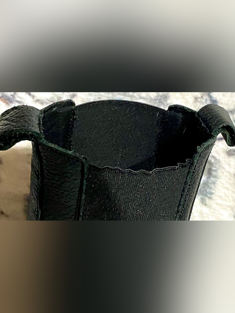 ASOS Design Leather Black Chunky Lug Chelsea Moto Boots Made in Spain Sz.8 EU 39 - Picture 13 of 13
